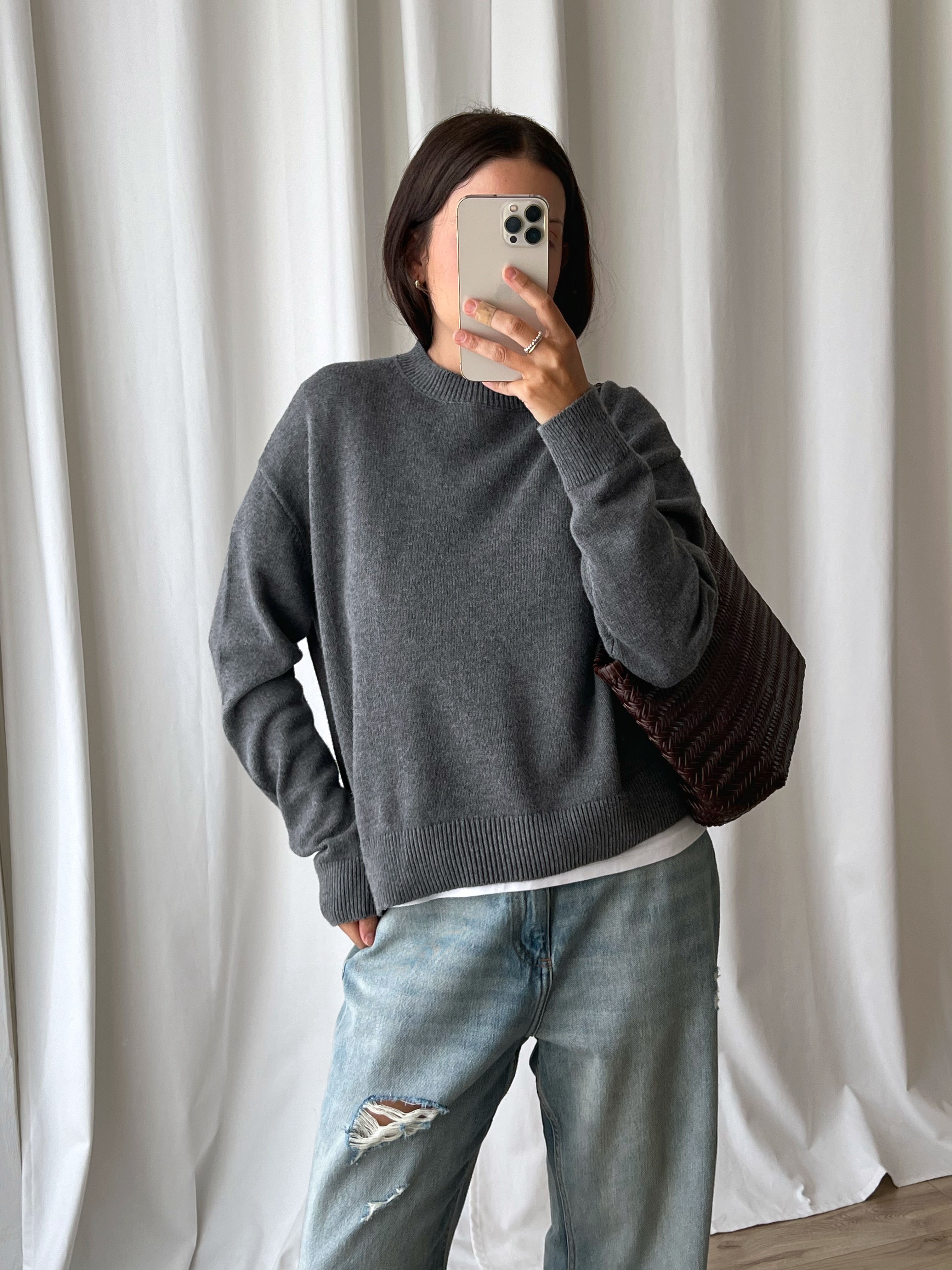 100% Cotton grey pull