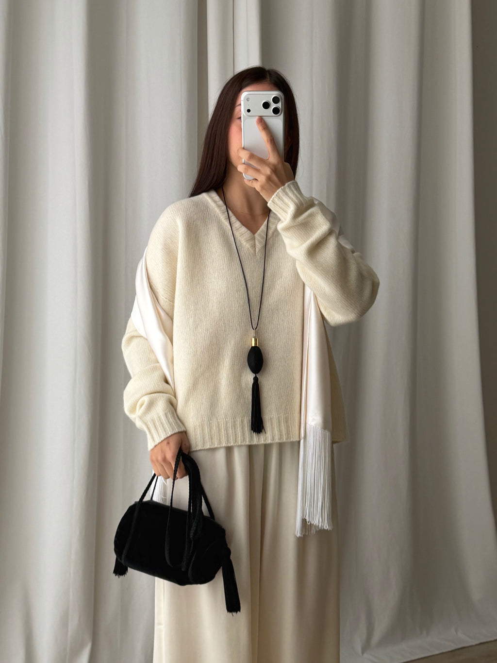 100% merino wool soft pull - Latte