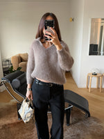 80% kid mohair soft pull - Cacao
