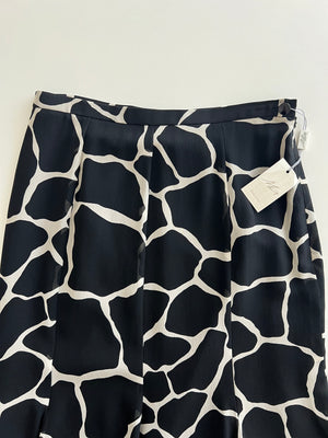 100% silk animalier skirt