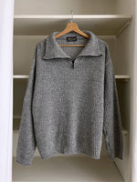 Italian 100% wool oversize grey pull