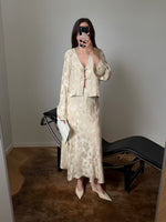 Oriental liquid top - Beige