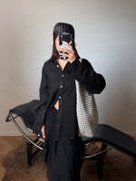 100% Linen shirt - black