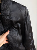Pure silk chinese black jacket