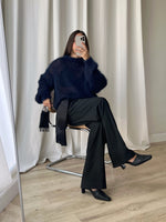 80% kid mohair soft pull - Mirtillo