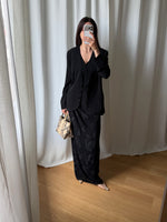 Liquid black blazer