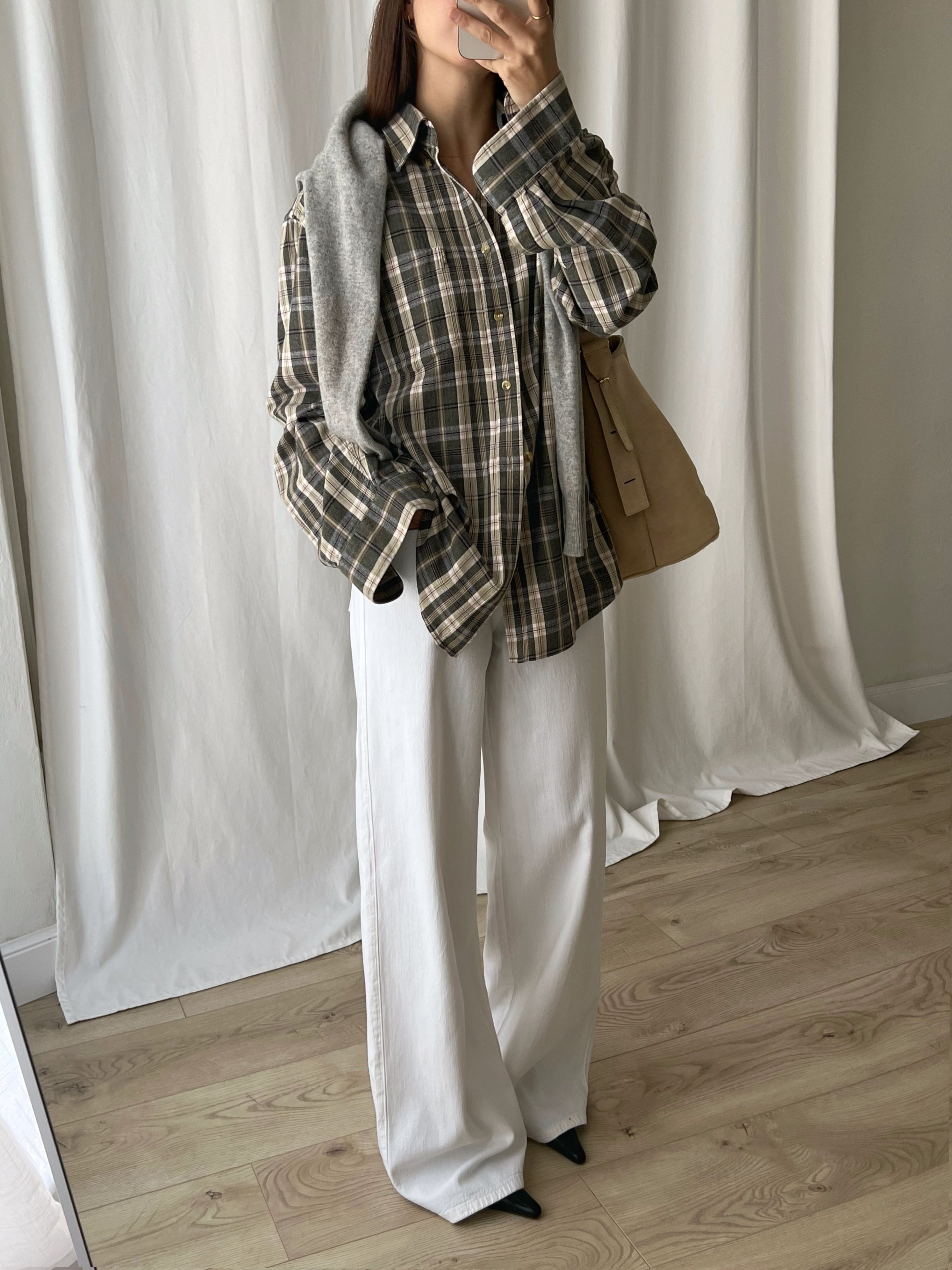 Pure cotton checked shirt