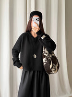 100% merino wool soft pull - Carbone