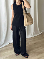 Ralph Lauren ribbed black top