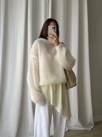 80% kid mohair soft pull - Latte
