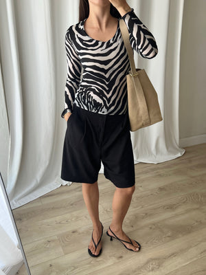 Dolce & Gabbana zebra mesh top