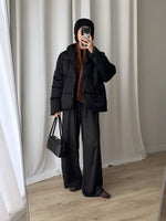 Moncler black down jacket