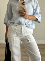 Tommy Hilfiger 100% linen white pants