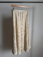 Oriental liquid midi skirt - Beige
