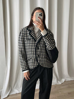 Tailored 100% wool crop jacket