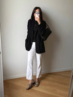 MaxMara lightweight wool black blazer