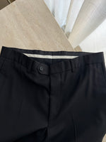 Tailored pure wool black pants