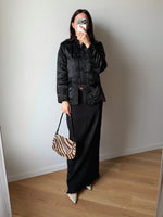 Pure silk chinese black jacket