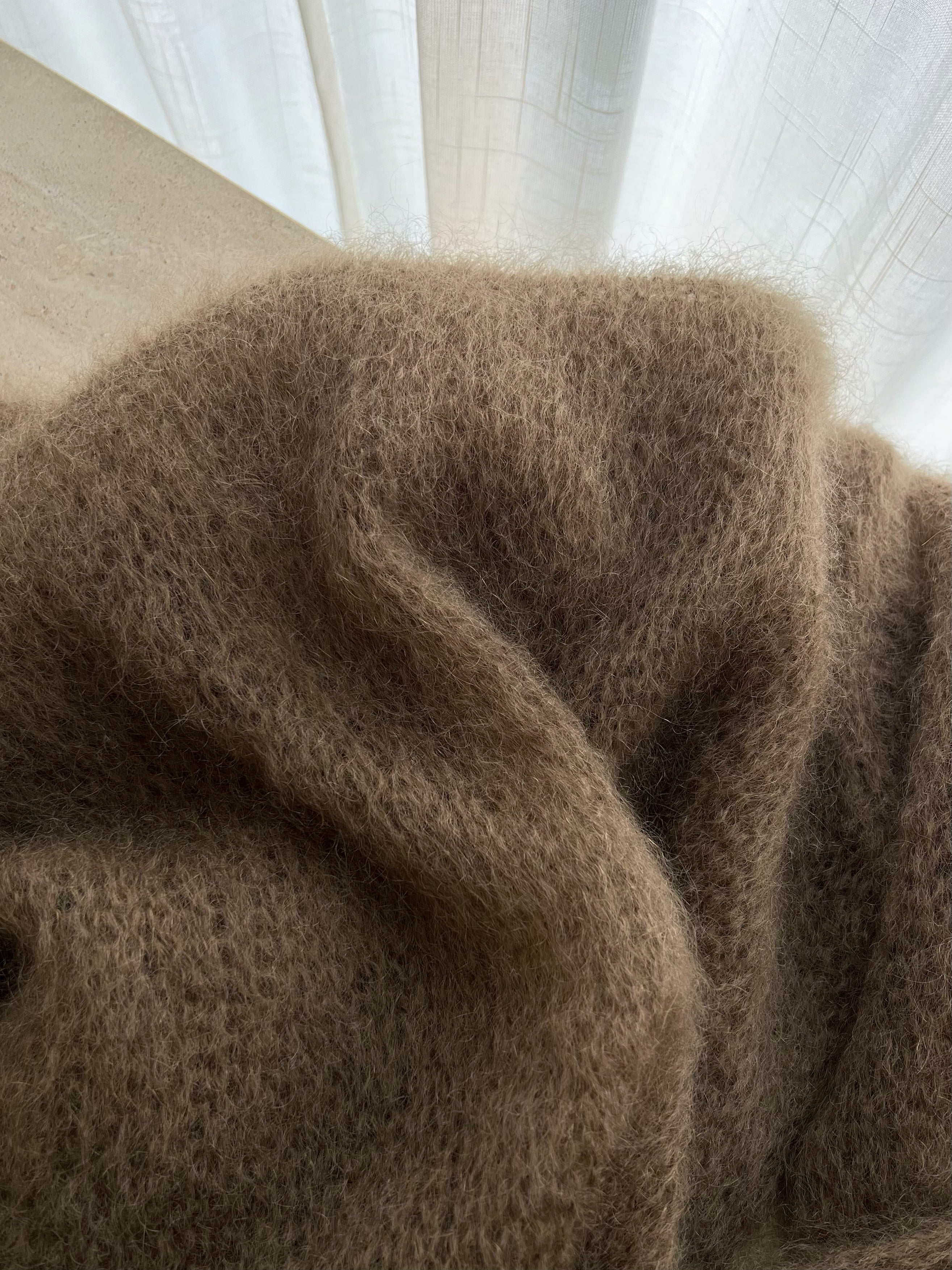 80% kid mohair soft pull - Moka