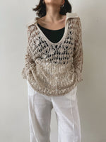Tennè by Antonia Erre - Crochet maxi polo/sand