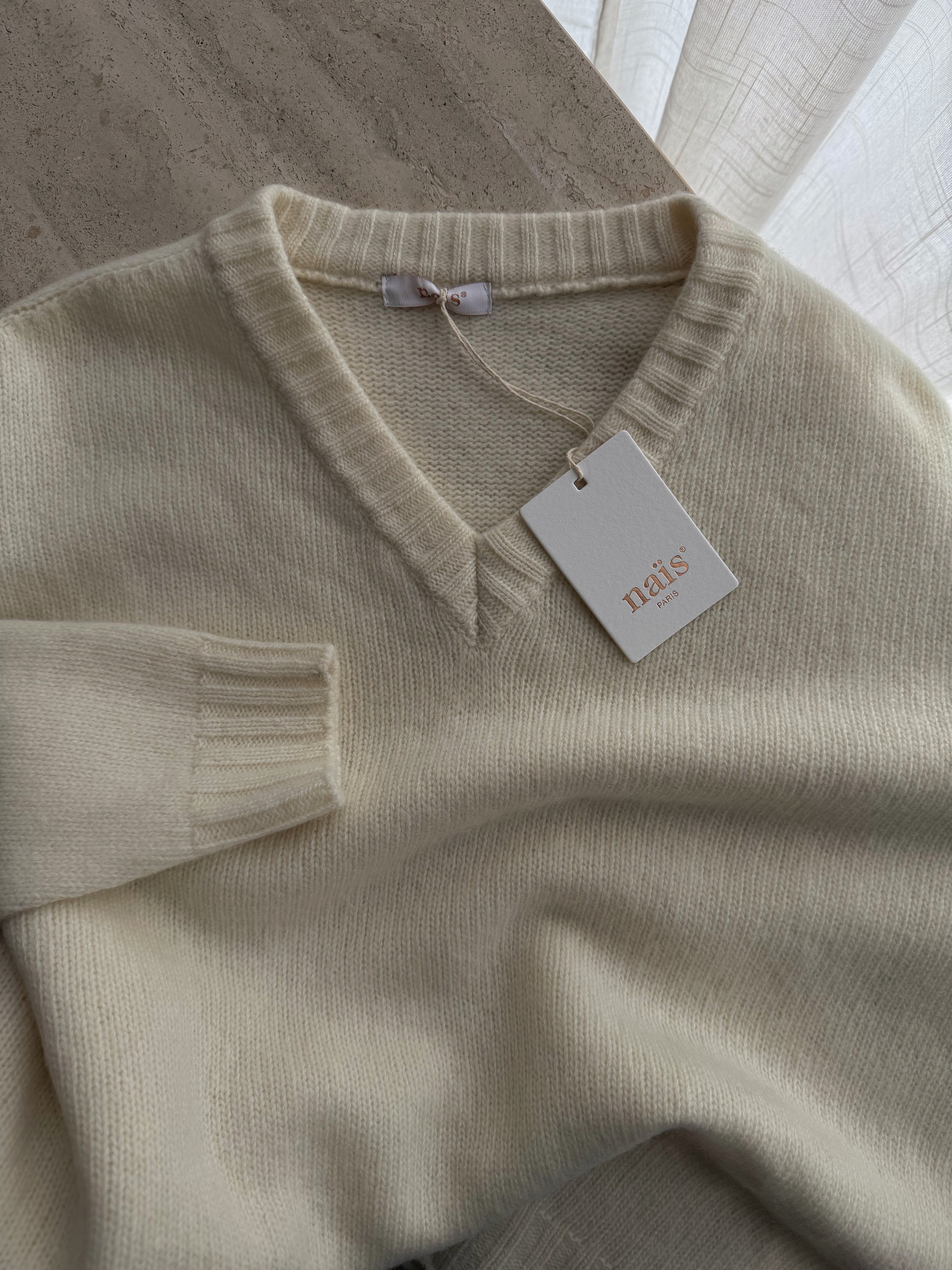 100% merino wool soft pull - Latte