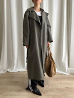 Oversize grey trench