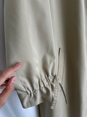 Cotton blend beige trench