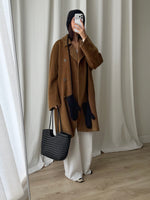 Persona wool and cashmere camel coat