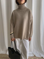 Pure cashmere cosy turtleneck - Beige