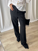 Tailored pure wool black pants