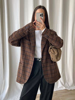 Tailored wool blend genderless blazer