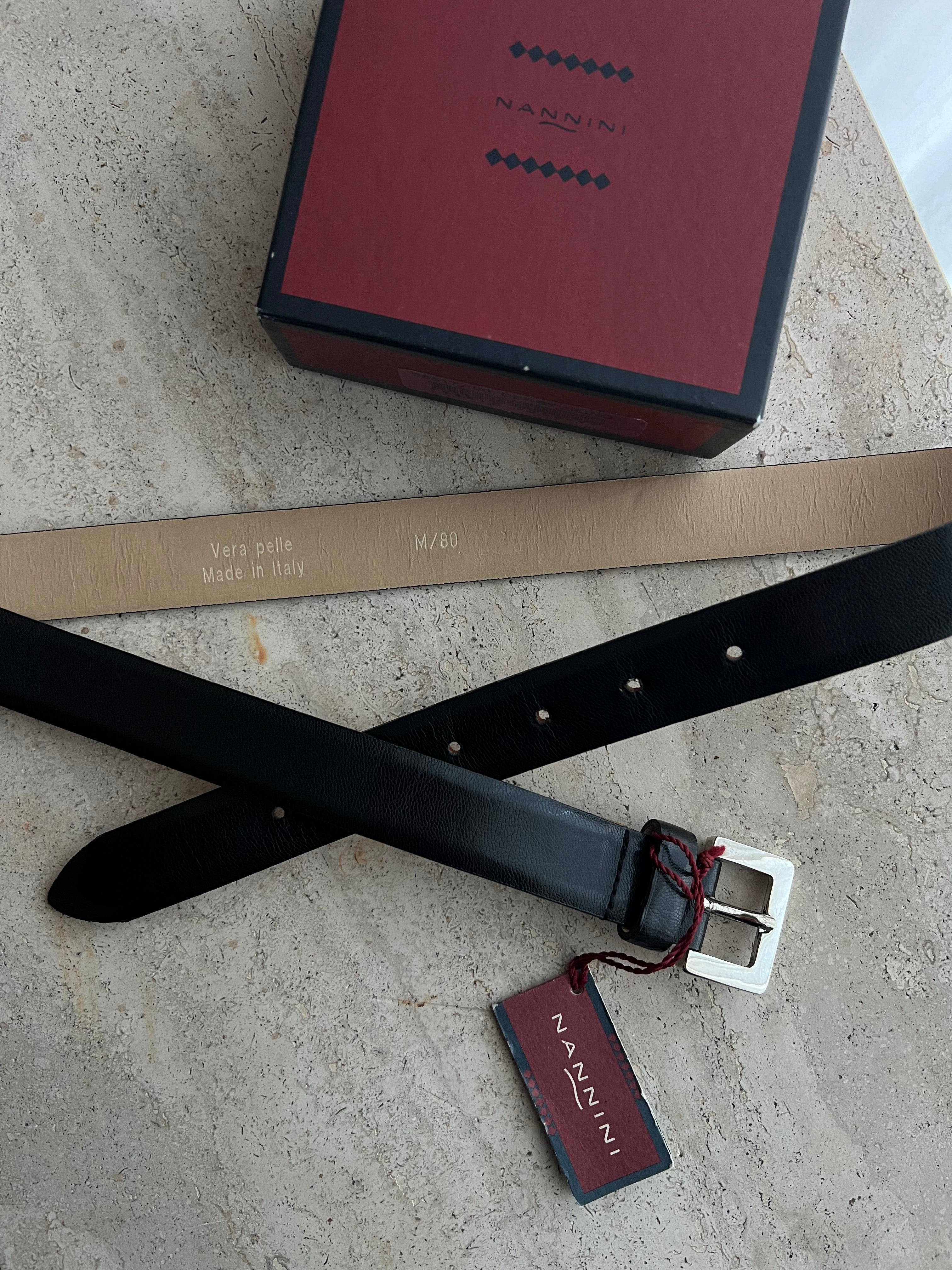 Nannini real leather belt