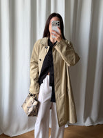 Classic belted camel trench
