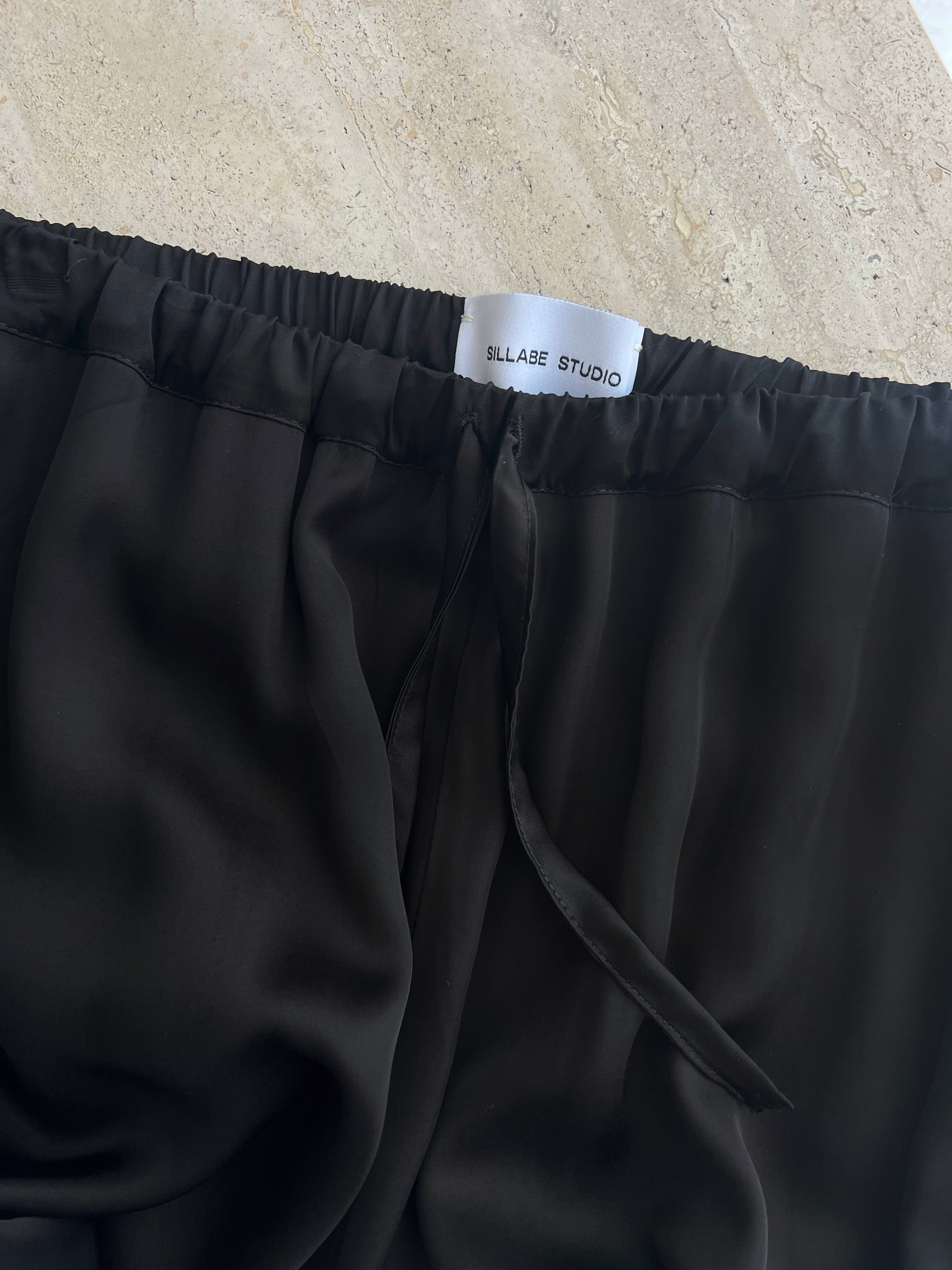 Sillabe Studio liquid pants - Black
