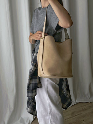 Sillabe Studio bucket bag - Almond cream