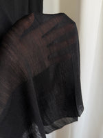 Viscose & silk pareo - Nero
