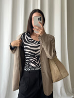 Dolce & Gabbana zebra mesh top