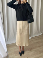 Made in Italy pure wool cream skirt