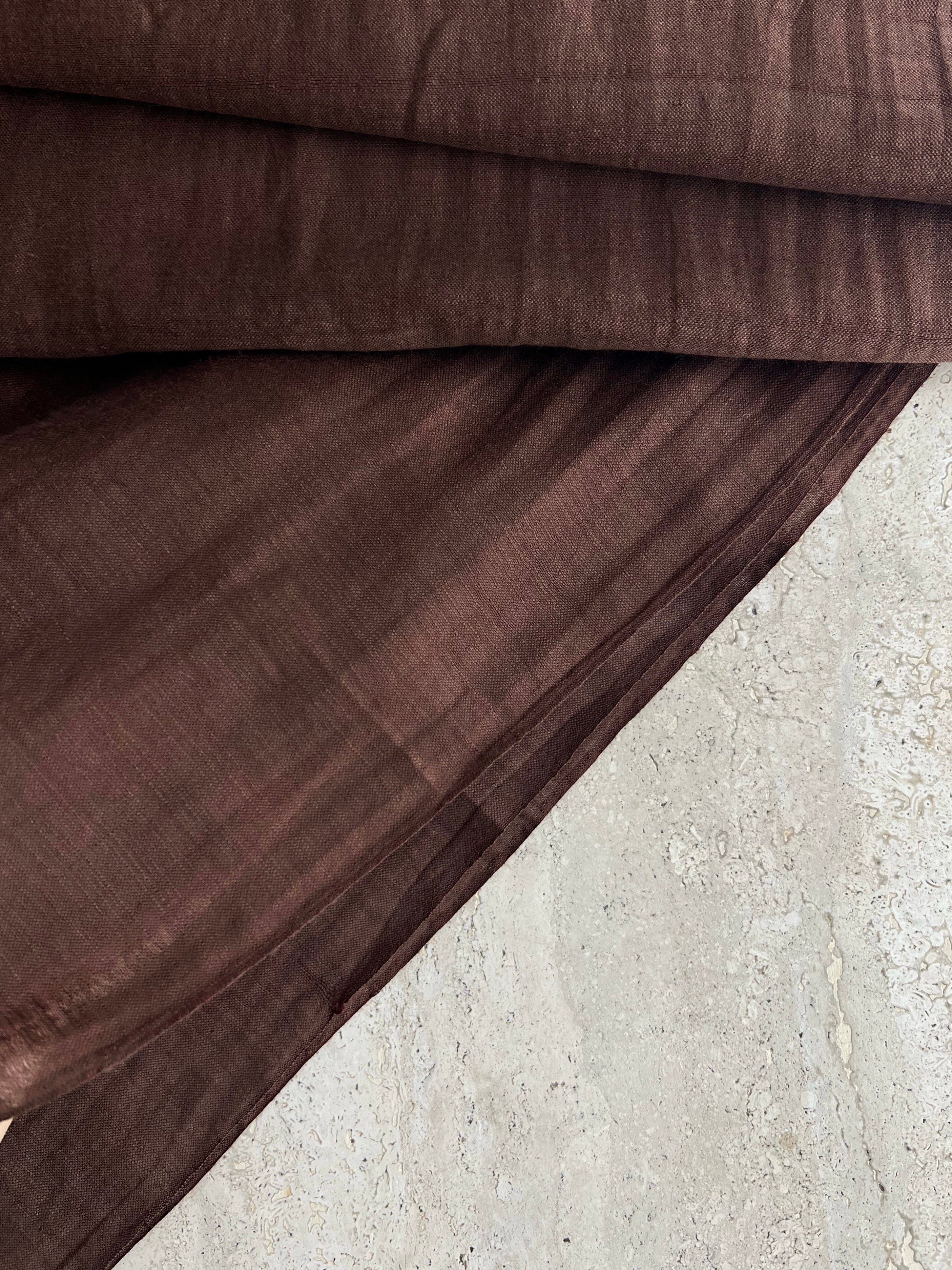 Viscose & silk pareo - Chocolate