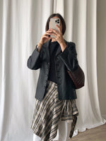 Escada real leather black jacket