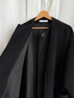 MaxMara wool and cashmere black coat