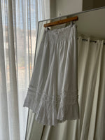 Farina Rosa pure cotton white skirt