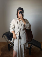 100% Linen shirt - Sabbia