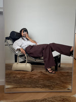 Tailored 100% linen pants - Cacao