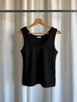 Ribbed tank top - Black