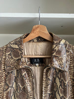 100% Leather python jacket