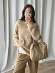 Pierre Cardin wool and angora beige pull