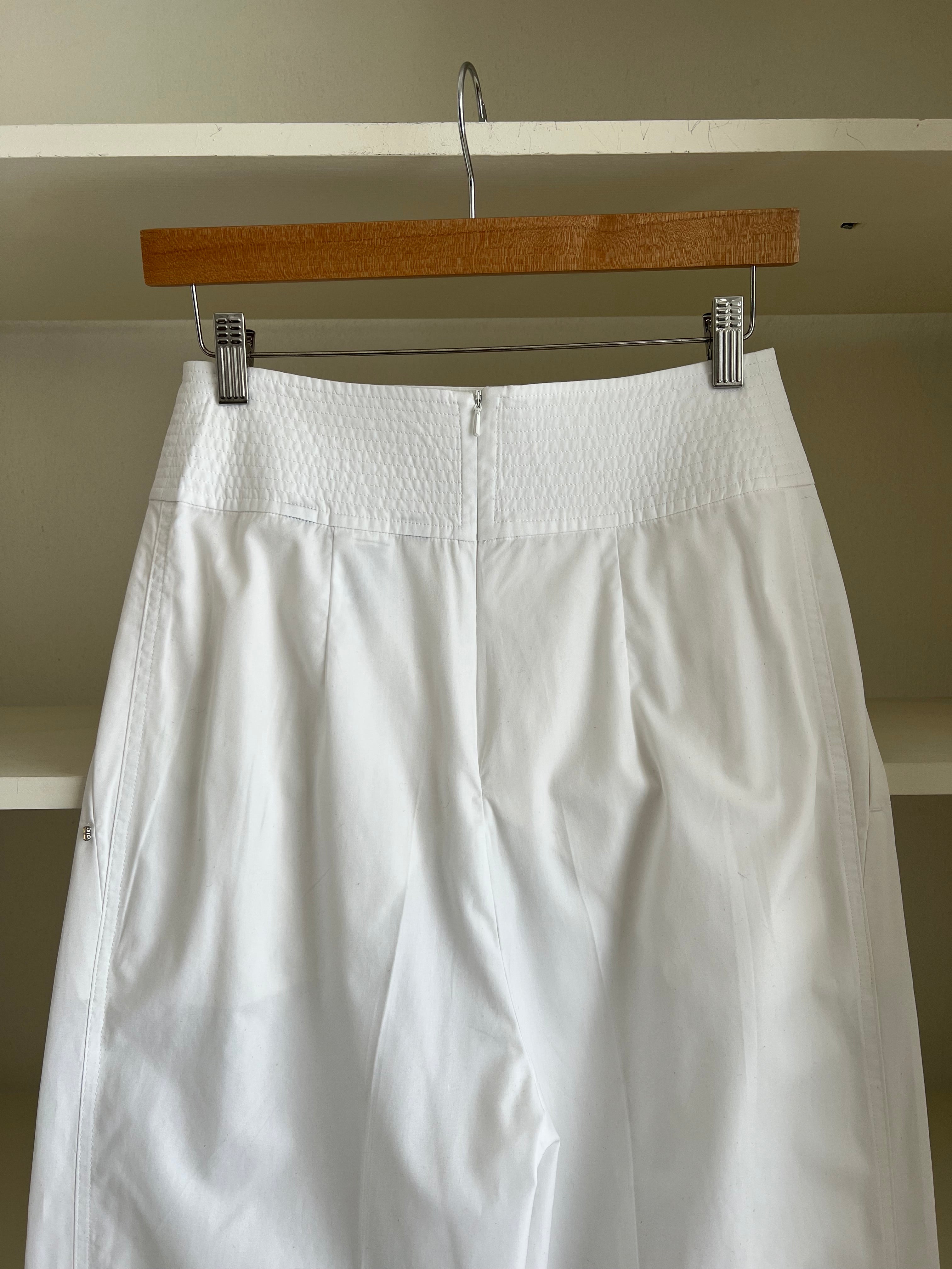 Sportmax cotton white pants