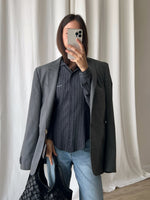 Armani viscose blend pinstriped shirt