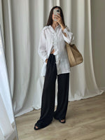 Pure linen white shirt